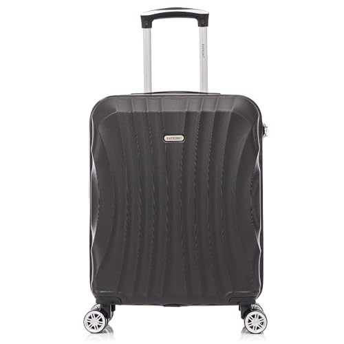 Imagen de RAYKONG Maleta de Cabina ABS 55x40x20cm  Maletas de Viaje Pequeñas Ligeras 20 Pulgadas Negro