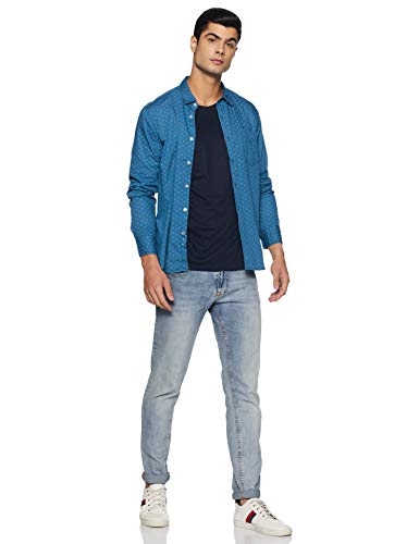 Image of Flying Machine Men's Printed Slim Fit Shirts