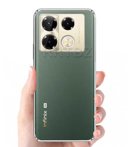 Image of Soft Silicone TPU Back Cover Compatible with Infinix Note 40 Pro 5G, Transparent