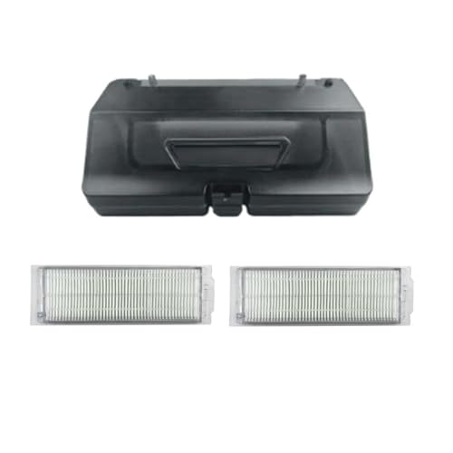 Compatible for Xiaomi 2S / Viomi V2 Pro Robot Vacuum Cleaner Water Tank Dust Box 2-in-1 with Filter Replacement Accessory(1 Set)