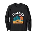 i love oslo norway landmark graphic maglia a manica