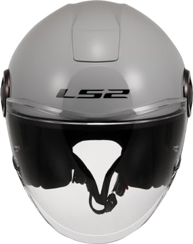 Casque Moto Jet LS2 Classy Solid Pearl Grey léger et compact pour éviter la chaleur