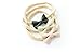 Indie Bow Co Handmade Genuine Leather Micro Mini Bow Headbands Set of 3 in Grey, Cream, Blush