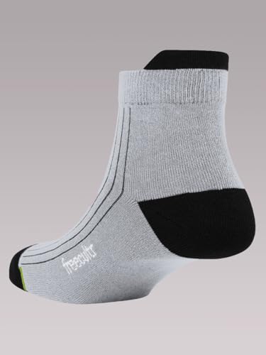 Image of Freecultr Ankle Socks | Breathable Bamboo Fibre | Odour Resistant | Thermo Regulated | Moisture Wicking | Anti-Slip Y-Heel | Soft & Comfortable Assorted Combos