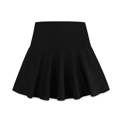 KIDDLETOWN Röcke für Mädchen Tennisrock Hohe Taille Faltenrock Hosenrock mit Taschen Innenhose Mädchen Skorts Rock Sportrock Kinder Minirock Schuluniform 8-18 Jahre