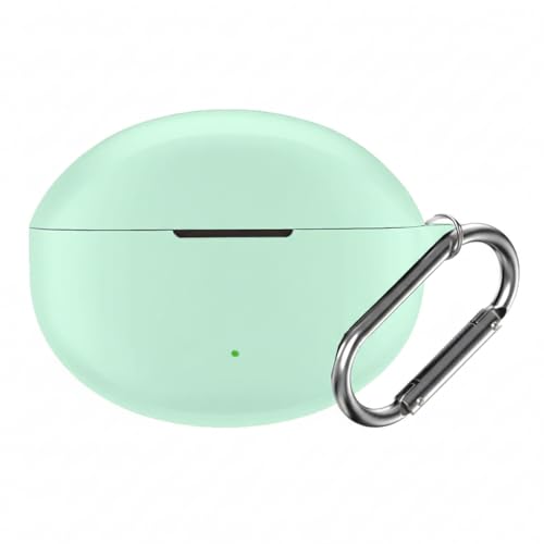 Image of Reiox Soft Silicone Protactive Case Cover Compitable for Oneplus Nord Buds 3 | 3 Pro (Light Green)
