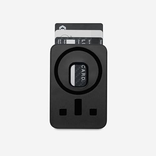 Ridge Magsafe Card Holder - High-Strength For A Secure Hold, Keeps Up To 3 Card, Shatterproof TPU (Matte Black)3