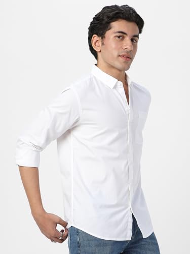 Image of Urbano Fashion Men's Cotton Full Sleeve Regular Fit Casual Solid Shirt