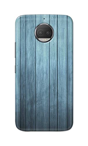 Image of Printed Hard Back Cover Case for Motorola Moto G5S+ Plus Back Cover (Wooden Blue) -702