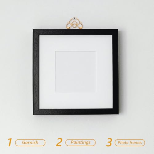 Image of Picture Hanging Hooks Antique Copper Frame Bracket for Plaques Easy Installation Durable Picture Frame Accessories 2.87X2.16 Inches