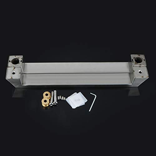 Alise 16-Inch Double Side Shower Glass Door Handle Pull Set,Square Back-To-Back,Heavy Thickening Sus304 Stainless Steel Brushed Nickel #TOP6