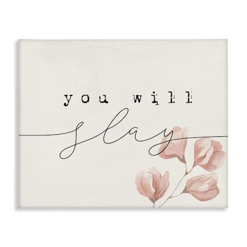 Minimal Pink Flower Blossoms, 16 x 20 Inch Canvas Wall Art