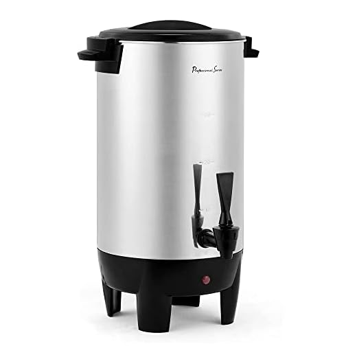 Continental Electric 30-Cup Coffee Urn, Stainless Steel Single Wall,