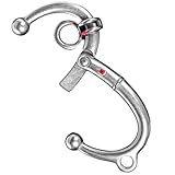 BESTOMZ Anillo de Nariz para Ganado Acero Inoxidable Pequeño Amortiguación Automática Uso Profesional en Manejo de Ganado Vacuno en Granja