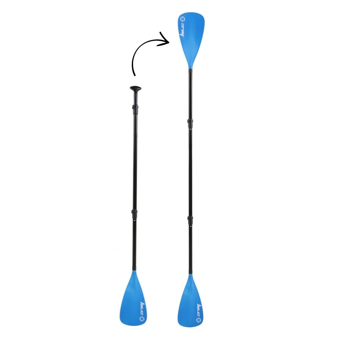Lukadora ZRAY - Remo multifunción para SUP y kayak, fibra de vidrio ligera, ajustable con mango ergonómico
