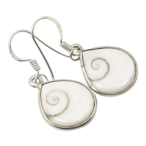 Sterling Silver Shiva Eye Flat Earrings 1.3