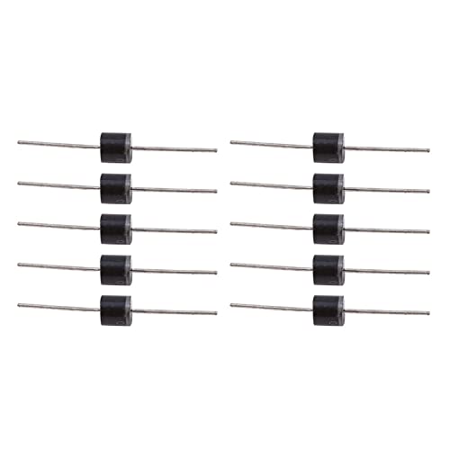 RIZGHWOY Diodos de Rectificador de Alto Rendimiento 10A para Diseñadores de Circuitos 50pcs 10a10 1000V Diodos de Alto Voltaje