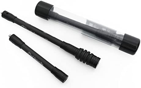 Perogen Archery Bow Stabilizer for Compound Bow Hunting 3K High Modulus Carbon Including dampers, Light Weighted, 8″ or 10″ or 12″ in