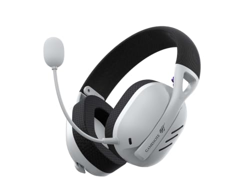 Havit Fone de Ouvido Headset Gamer Fuxi-H3 White Black, Com Fio e Sem Fio, Wireless 2,4GHz, Bluetooth, Cabo USB-C, Cabo 3,5mm