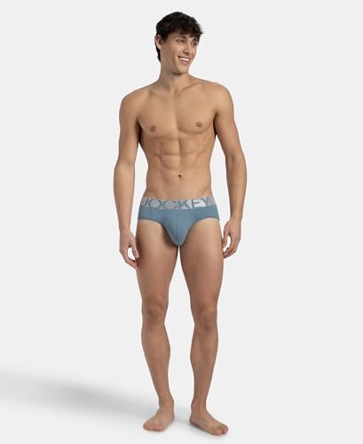 Image of Jockey IC27 Men's Tactel Microfiber Elastane Stretch Solid Brief with Moisture Move Treatment