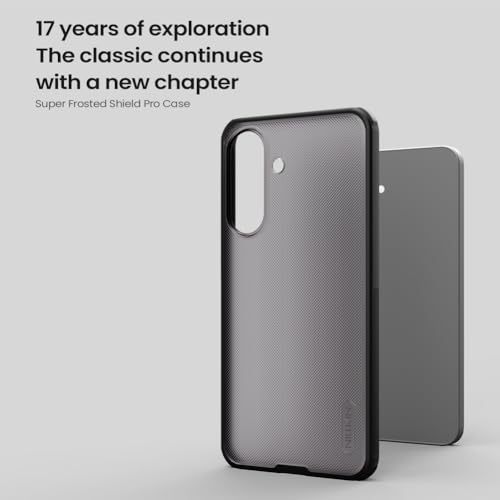 Image of Nilkin Slim Matte Series case for Samsung Galaxy A37, Shockproof and Scratch-Resistant, Lightweight Case (Transparent Black, A37)