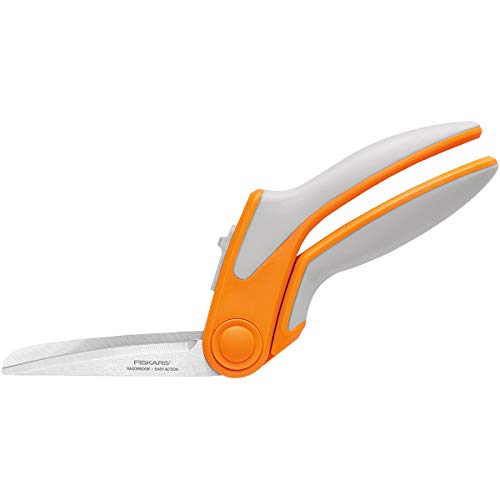 Fiskars 190850 8 Inch RazorEdge Easy Action Fabric Shears for Tabletop Cutting Stainless-Steel
