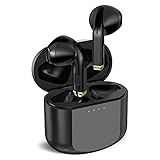 KOSPET Wireless Earbuds Bluetooth 5.1 Headphones with Premium Sound Stereo Sound Touch Control Wireless Sport Mini Sweatproof Headsets with Charging Case Built 32 Hours Long Runtime-Black