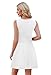 OFEEFAN Summer Dresses for Women 2026 Cocktail Elegant Classy Spring Clothing Sundresses Short White Graduation Dress Vestido Blanco para Mujer S
