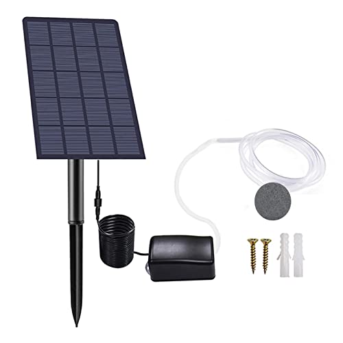 Aireador solar para estanques - Bomba de aire para aireador solar | Bomba de aire para estanque con oxigenador solar |...