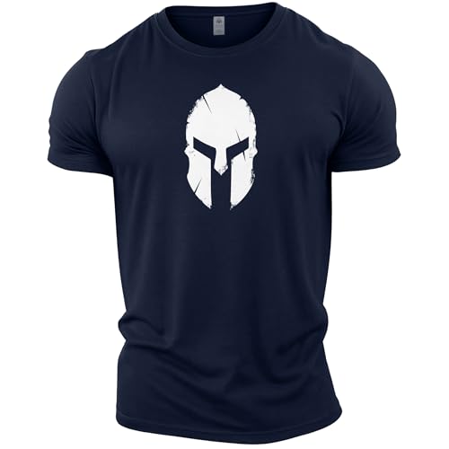 Gymtier T-shirt de bodybuilding pour homme Motif casque...