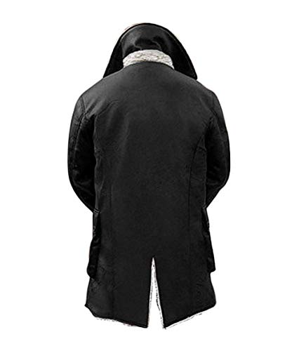Image of Blingsoul Real Lambskin Swedish Bomber Coat - Sherpa Lined Leather Jacket Fur Coats