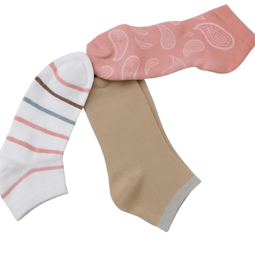 12-Pack Women’s Ankle Socks Size 9-11 – Lightweight Cotton Blend Low-Cut Socks for Everyday Wear – Breathable, Soft, Stretch Knit for Work, Sports, and Casual Use4