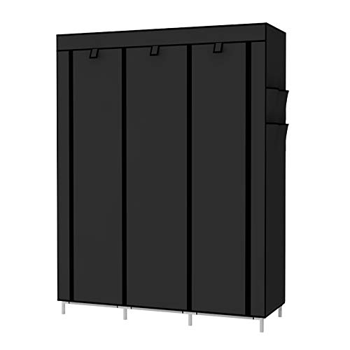 UDEAR-Armario-de-Tela-Plegable-Ropa-Organizador-Closet-portatil-GuardarropaNegro UDEAR-Armario-de-Tela-Plegable-Ropa-Organizador-Closet-portatil-GuardarropaNegro