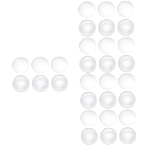 FUNOMOCYA 5sets Double Convex Glass Lens 42mm Diameter Focal Length 42mm Easy Clean for Instruments Photography 6pcs*5