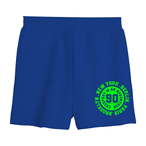 Image of minicult Cotton Shorts in All Over Print for Boys and Girls(Pack of 5)(Blue)(Mix Prints)