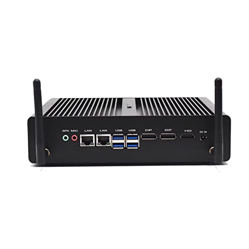 HISTTON Mini PC Windows 11 Pro, 4GB RAM/256GB SSD Micro Ordinateur de Bureau Core i5-8250U Processor, 2*LAN,1*HDMI,1*DP,1*EDP, Double WiFi+Bluetooth 4.2, Mini Desktop PC