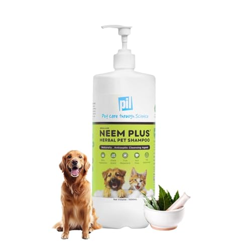 Pil Neem Plus Herbal Pet Shampoo 1000ml | Puppy Safe | Anti-Funga...