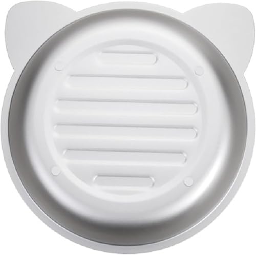 ZITIXO ペットベッド 猫ひんやりベッド 鍋型 アルミ 冷感 夏用 暑さ対策 猫ベッド 冷却マット 滑り止め 熱中症 猫顔型 たらい 子猫 小型犬 中型犬 犬小屋 室内用(M、L) (L)