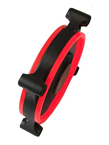 APEVIA 12L-CRD 120mm Silent Dual Rings Red LED Fan with 32 x LEDs & 8 x Anti-Vibration Rubber Pads 2
