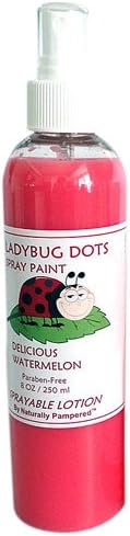 Naturally Pampered Sprayable Body Lotion, Ladybug Dots, 8 Ounce
