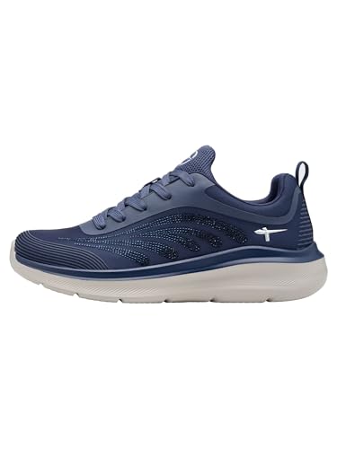 Tamaris Damen Wide FIT Sneaker Textil Feeling Light, Navy Glitter, 36 – Ansicht 5