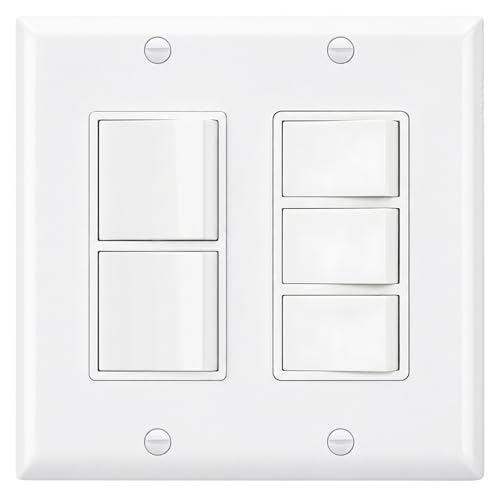 Interruptor basculante triple Baomain para eliminar múltiples mandos en la pared