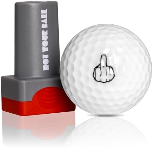 QUBI Golf Ball Stamp, Golf Ball Stamper, Reusable Self-Inking Gol...
