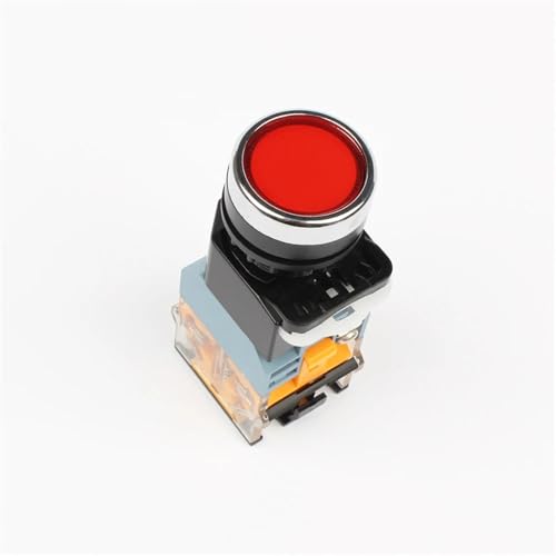 Interrupteur de pression lumineux vert pour commande machine 220V - 4