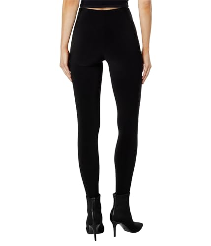 NORMA KAMALI Women's Legging W/Footie W/O Waistband, Black2