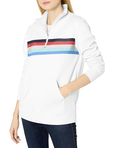 Amazon Essentials Women's Long-Sleeve Fleece Quarter-Zip Top (Available in Plus