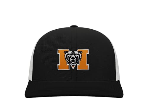 Sport Your Gear Mercer Bears Prime Mid Profile Adjustable Snap Back Trucker Baseball Hat Cap Black