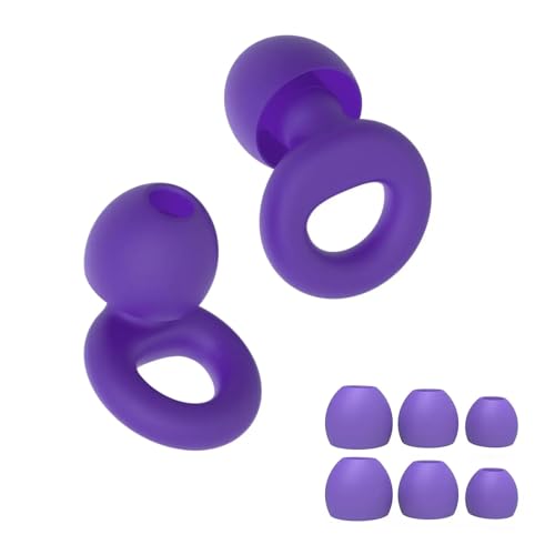 Tampão de Ouvido Para Dormir Protetor Auricular Abafador de Ruído - 4 Tamanhos Silicone Reutilizável