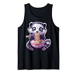 raccoon opossum street cat ramen tagliatelle giapponesi kawaii canotta