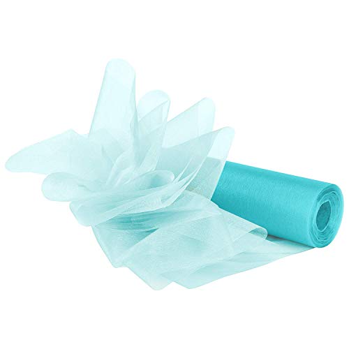Rouleau de tissu en organza transparent pour décoration de mariage et nœuds de chaise